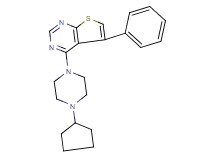 4-(4-cyclopentyl-1-piperazinyl)-5-phenylthieno[2,3-d]pyrimidine