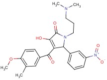 1-[3-(dimethylamino)propyl]-3-hydroxy-4-(4-methoxy-3-methylbenzoyl)-5-(3-nitrophenyl)-1,5-dihydro-2H-pyrrol-2-one