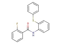 2-fluoro-N-[2-(phenylthio)phenyl]benzamide