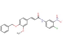 3-[4-(benzyloxy)-3-methoxyphenyl]-N-(4-chloro-3-nitrophenyl)acrylamide