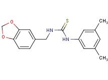 N-(1,3-benzodioxol-5-ylmethyl)-N'-(3,5-dimethylphenyl)thiourea