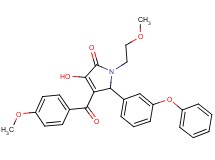 3-hydroxy-4-(4-methoxybenzoyl)-1-(2-methoxyethyl)-5-(3-phenoxyphenyl)-1,5-dihydro-2H-pyrrol-2-one