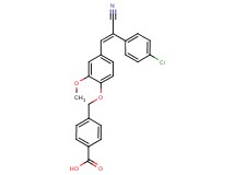 4-({4-[2-(4-chlorophenyl)-2-cyanovinyl]-2-methoxyphenoxy}methyl)benzoic acid