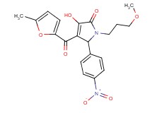 3-hydroxy-1-(3-methoxypropyl)-4-(5-methyl-2-furoyl)-5-(4-nitrophenyl)-1,5-dihydro-2H-pyrrol-2-one