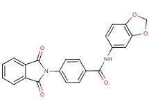 N-1,3-benzodioxol-5-yl-4-(1,3-dioxo-1,3-dihydro-2H-isoindol-2-yl)benzamide
