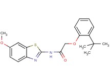 2-(2-tert-butylphenoxy)-N-(6-methoxy-1,3-benzothiazol-2-yl)acetamide
