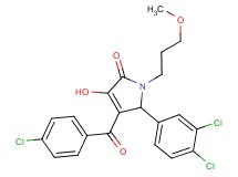 4-(4-chlorobenzoyl)-5-(3,4-dichlorophenyl)-3-hydroxy-1-(3-methoxypropyl)-1,5-dihydro-2H-pyrrol-2-one