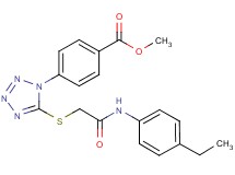 methyl 4-[5-({2-[(4-ethylphenyl)amino]-2-oxoethyl}thio)-1H-tetrazol-1-yl]benzoate