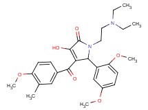 1-[2-(diethylamino)ethyl]-5-(2,5-dimethoxyphenyl)-3-hydroxy-4-(4-methoxy-3-methylbenzoyl)-1,5-dihydro-2H-pyrrol-2-one