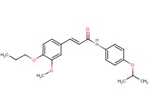 N-(4-isopropoxyphenyl)-3-(3-methoxy-4-propoxyphenyl)acrylamide