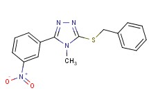 3-(benzylthio)-4-methyl-5-(3-nitrophenyl)-4H-1,2,4-triazole