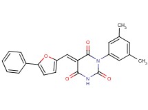 1-(3,5-dimethylphenyl)-5-[(5-phenyl-2-furyl)methylene]-2,4,6(1H,3H,5H)-pyrimidinetrione