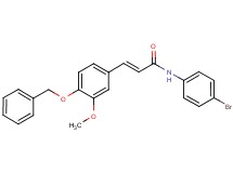 3-[4-(benzyloxy)-3-methoxyphenyl]-N-(4-bromophenyl)acrylamide