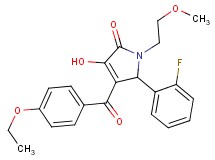 4-(4-ethoxybenzoyl)-5-(2-fluorophenyl)-3-hydroxy-1-(2-methoxyethyl)-1,5-dihydro-2H-pyrrol-2-one