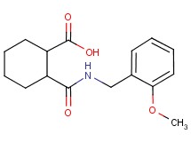 2-{[(2-methoxybenzyl)amino]carbonyl}cyclohexanecarboxylic acid