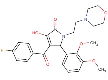 5-(2,3-dimethoxyphenyl)-4-(4-fluorobenzoyl)-3-hydroxy-1-[2-(4-morpholinyl)ethyl]-1,5-dihydro-2H-pyrrol-2-one