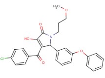 4-(4-chlorobenzoyl)-3-hydroxy-1-(3-methoxypropyl)-5-(3-phenoxyphenyl)-1,5-dihydro-2H-pyrrol-2-one