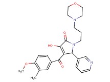 3-hydroxy-4-(4-methoxy-3-methylbenzoyl)-1-[3-(4-morpholinyl)propyl]-5-(3-pyridinyl)-1,5-dihydro-2H-pyrrol-2-one