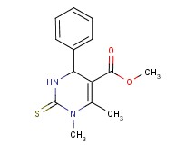 methyl 1,6-dimethyl-4-phenyl-2-thioxo-1,2,3,4-tetrahydro-5-pyrimidinecarboxylate