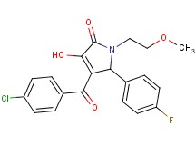 4-(4-chlorobenzoyl)-5-(4-fluorophenyl)-3-hydroxy-1-(2-methoxyethyl)-1,5-dihydro-2H-pyrrol-2-one