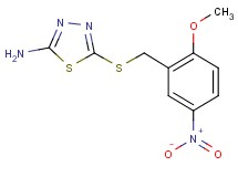 5-[(2-methoxy-5-nitrobenzyl)thio]-1,3,4-thiadiazol-2-amine