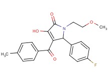 5-(4-fluorophenyl)-3-hydroxy-1-(2-methoxyethyl)-4-(4-methylbenzoyl)-1,5-dihydro-2H-pyrrol-2-one