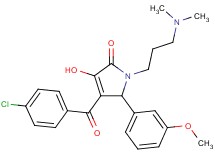 4-(4-chlorobenzoyl)-1-[3-(dimethylamino)propyl]-3-hydroxy-5-(3-methoxyphenyl)-1,5-dihydro-2H-pyrrol-2-one