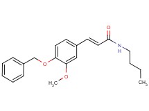 3-[4-(benzyloxy)-3-methoxyphenyl]-N-butylacrylamide