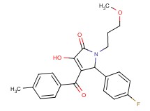 5-(4-fluorophenyl)-3-hydroxy-1-(3-methoxypropyl)-4-(4-methylbenzoyl)-1,5-dihydro-2H-pyrrol-2-one