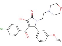 4-(4-chlorobenzoyl)-3-hydroxy-5-(3-methoxyphenyl)-1-[2-(4-morpholinyl)ethyl]-1,5-dihydro-2H-pyrrol-2-one