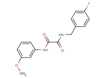 N-(4-fluorobenzyl)-N'-(3-methoxyphenyl)ethanediamide