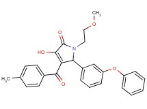 3-hydroxy-1-(2-methoxyethyl)-4-(4-methylbenzoyl)-5-(3-phenoxyphenyl)-1,5-dihydro-2H-pyrrol-2-one
