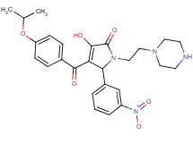 3-hydroxy-4-(4-isopropoxybenzoyl)-5-(3-nitrophenyl)-1-[2-(1-piperazinyl)ethyl]-1,5-dihydro-2H-pyrrol-2-one