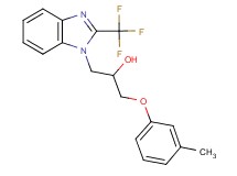 1-(3-methylphenoxy)-3-[2-(trifluoromethyl)-1H-benzimidazol-1-yl]-2-propanol