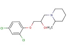 1-(2,4-dichlorophenoxy)-3-(2-methyl-1-piperidinyl)-2-propanol hydrochloride