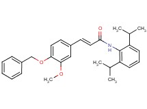 3-[4-(benzyloxy)-3-methoxyphenyl]-N-(2,6-diisopropylphenyl)acrylamide