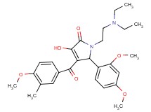1-[2-(diethylamino)ethyl]-5-(2,4-dimethoxyphenyl)-3-hydroxy-4-(4-methoxy-3-methylbenzoyl)-1,5-dihydro-2H-pyrrol-2-one