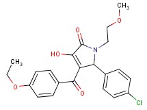 5-(4-chlorophenyl)-4-(4-ethoxybenzoyl)-3-hydroxy-1-(2-methoxyethyl)-1,5-dihydro-2H-pyrrol-2-one