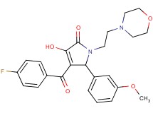 4-(4-fluorobenzoyl)-3-hydroxy-5-(3-methoxyphenyl)-1-[2-(4-morpholinyl)ethyl]-1,5-dihydro-2H-pyrrol-2-one