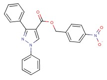 4-nitrobenzyl 1,3-diphenyl-1H-pyrazole-4-carboxylate