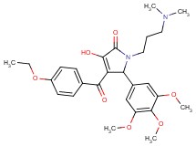 1-[3-(dimethylamino)propyl]-4-(4-ethoxybenzoyl)-3-hydroxy-5-(3,4,5-trimethoxyphenyl)-1,5-dihydro-2H-pyrrol-2-one