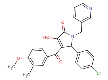 5-(4-chlorophenyl)-3-hydroxy-4-(4-methoxy-3-methylbenzoyl)-1-(3-pyridinylmethyl)-1,5-dihydro-2H-pyrrol-2-one