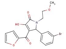 5-(3-bromophenyl)-4-(2-furoyl)-3-hydroxy-1-(2-methoxyethyl)-1,5-dihydro-2H-pyrrol-2-one