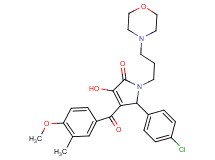 5-(4-chlorophenyl)-3-hydroxy-4-(4-methoxy-3-methylbenzoyl)-1-[3-(4-morpholinyl)propyl]-1,5-dihydro-2H-pyrrol-2-one
