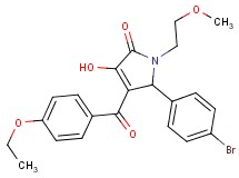 5-(4-bromophenyl)-4-(4-ethoxybenzoyl)-3-hydroxy-1-(2-methoxyethyl)-1,5-dihydro-2H-pyrrol-2-one