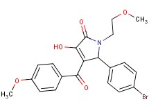 5-(4-bromophenyl)-3-hydroxy-4-(4-methoxybenzoyl)-1-(2-methoxyethyl)-1,5-dihydro-2H-pyrrol-2-one