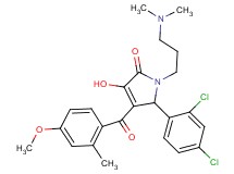 5-(2,4-dichlorophenyl)-1-[3-(dimethylamino)propyl]-3-hydroxy-4-(4-methoxy-2-methylbenzoyl)-1,5-dihydro-2H-pyrrol-2-one