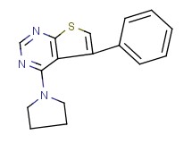 5-phenyl-4-(1-pyrrolidinyl)thieno[2,3-d]pyrimidine