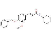 3-[4-(benzyloxy)-3-methoxyphenyl]-N-cyclohexylacrylamide