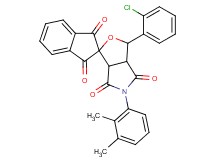 3-(2-chlorophenyl)-5-(2,3-dimethylphenyl)-3a,6a-dihydrospiro[furo[3,4-c]pyrrole-1,2'-indene]-1',3',4,6(3H,5H)-tetrone